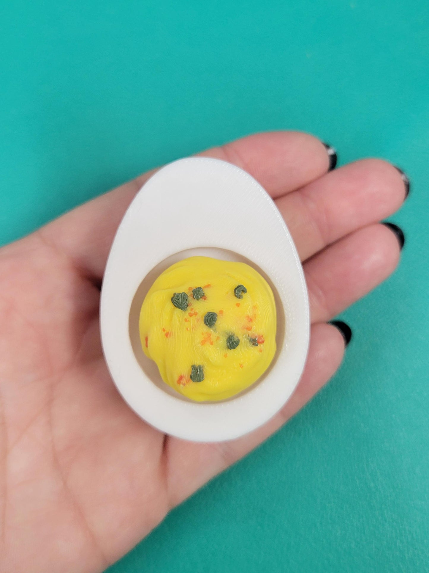 Deviled egg fidget clicker