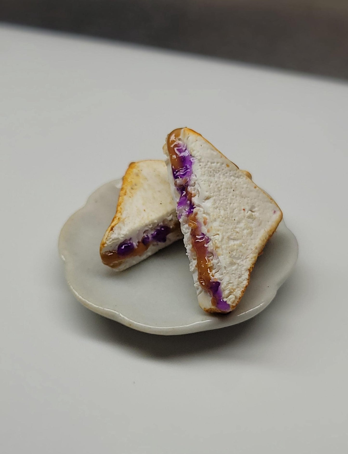 Peanut butter and jelly stud earrings