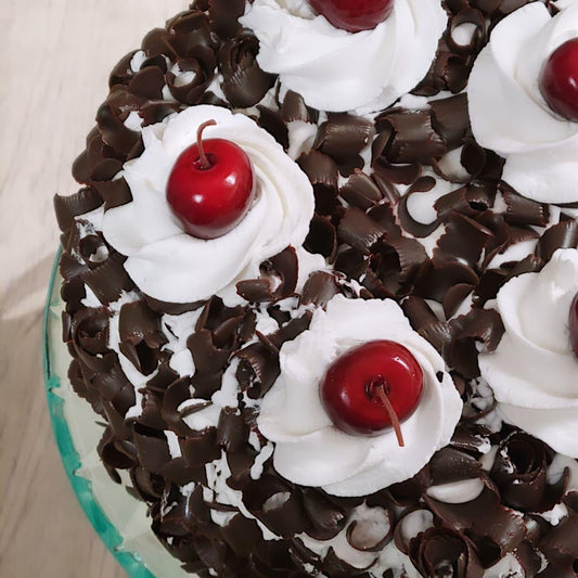 Zero calorie faux 6" black forest cake
