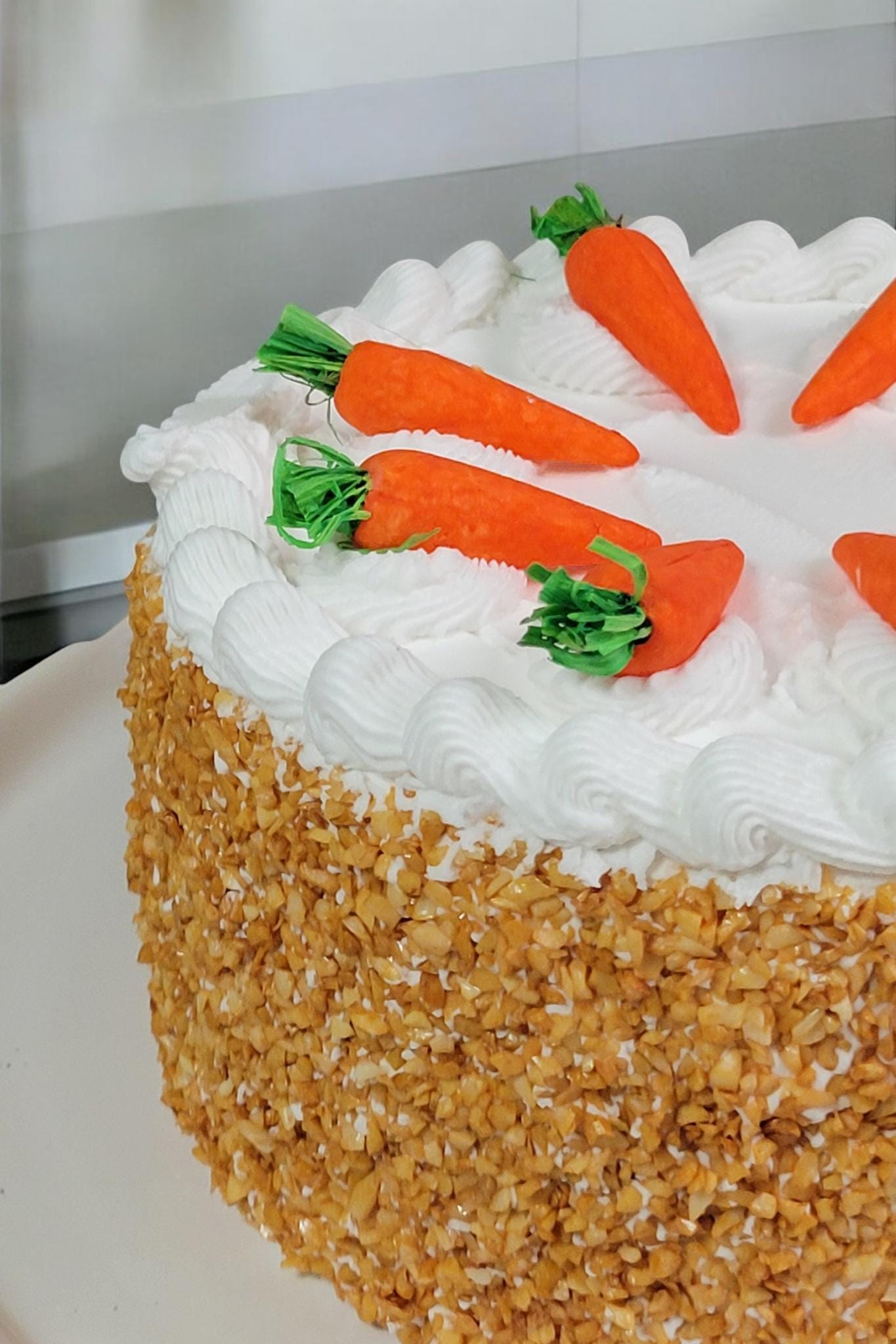 Zero calorie faux 6" carrot cake