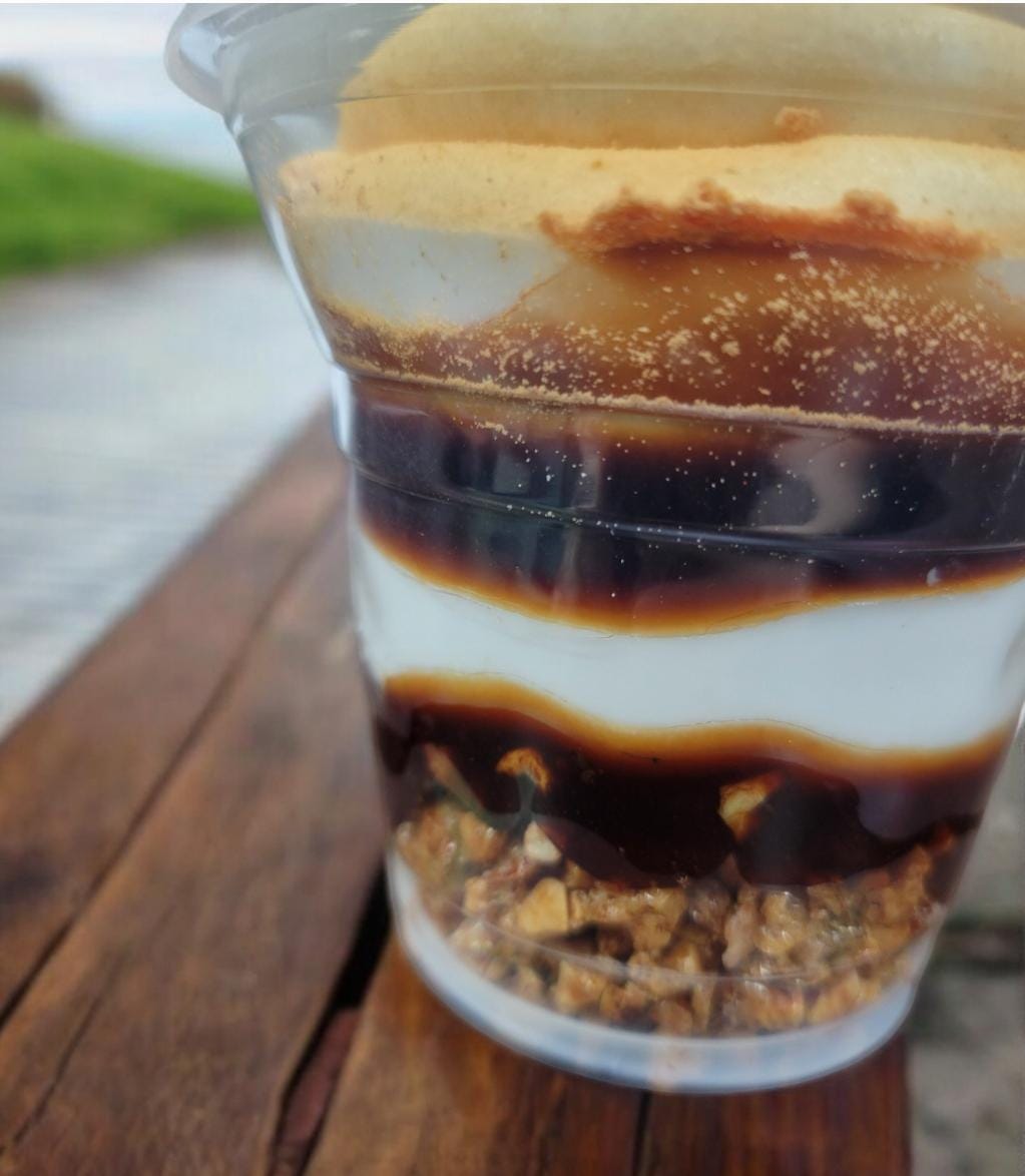 Zero calorie faux deluxe S'mores sundae!