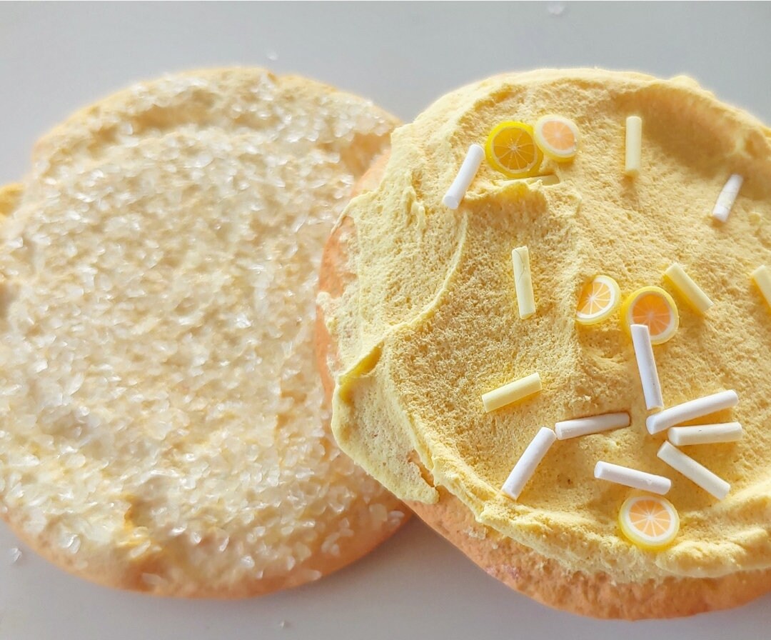 Zero calorie faux lemon sugar cookies (set of 6)