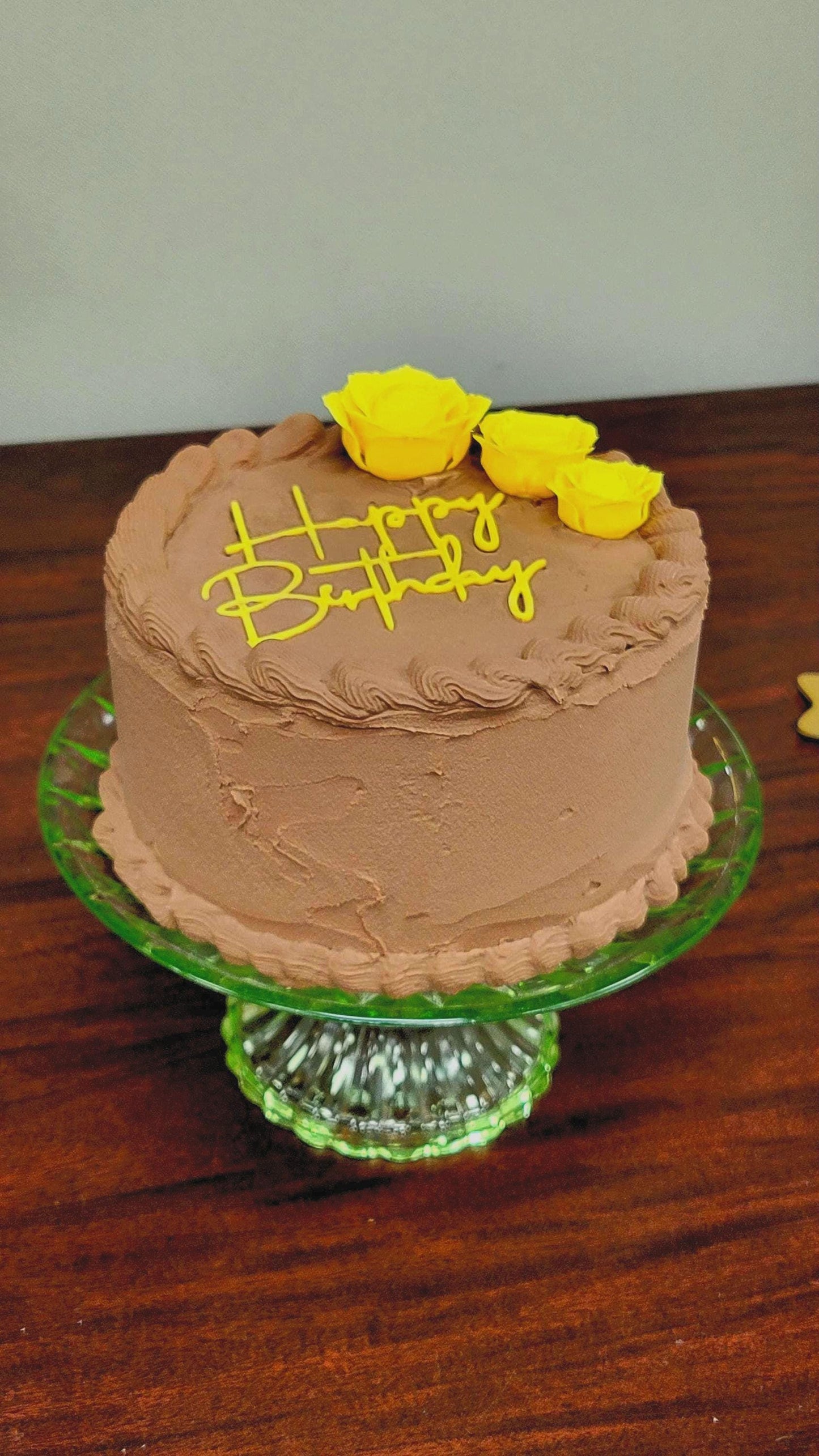 Zero calorie faux 6" forever birthday cake