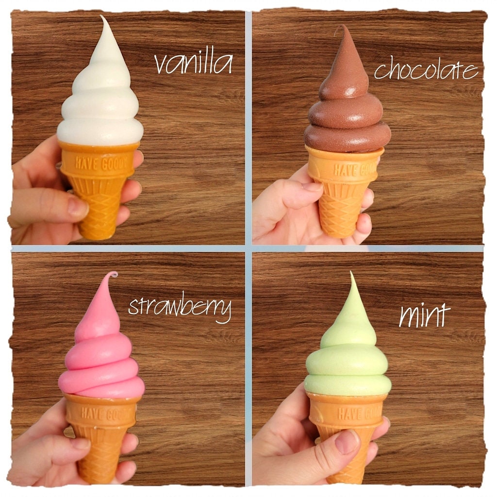 Zero calorie faux soft serve ice cream/cake cone