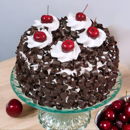 Zero calorie faux 6" black forest cake