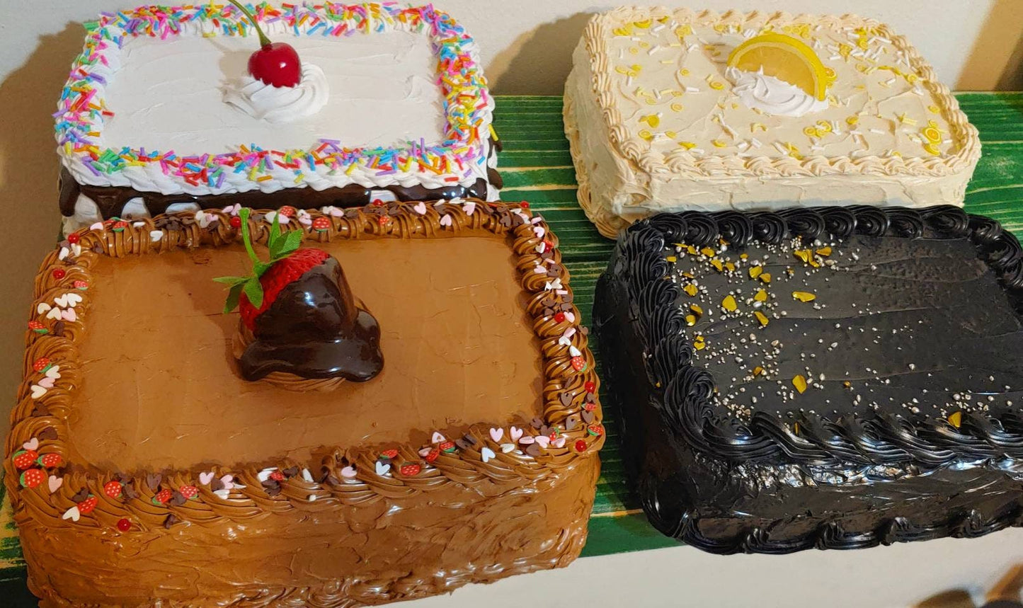 Zero calorie Faux mini sheet cake clutch - made to order