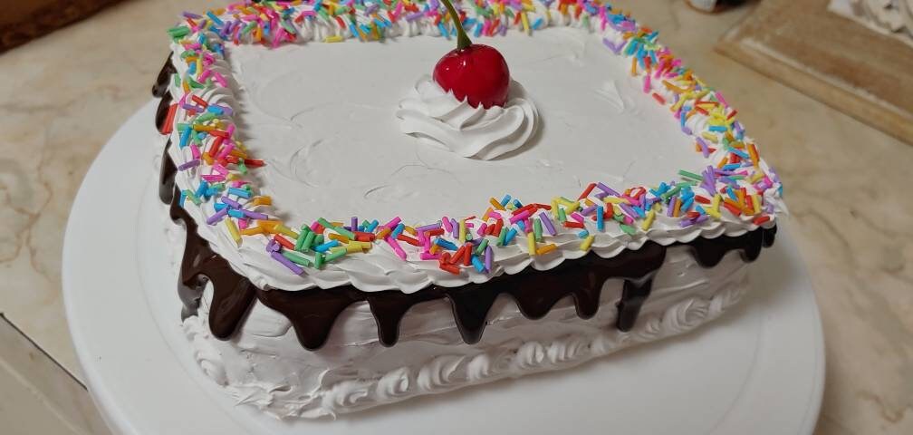 Zero calorie Faux mini sheet cake clutch - made to order