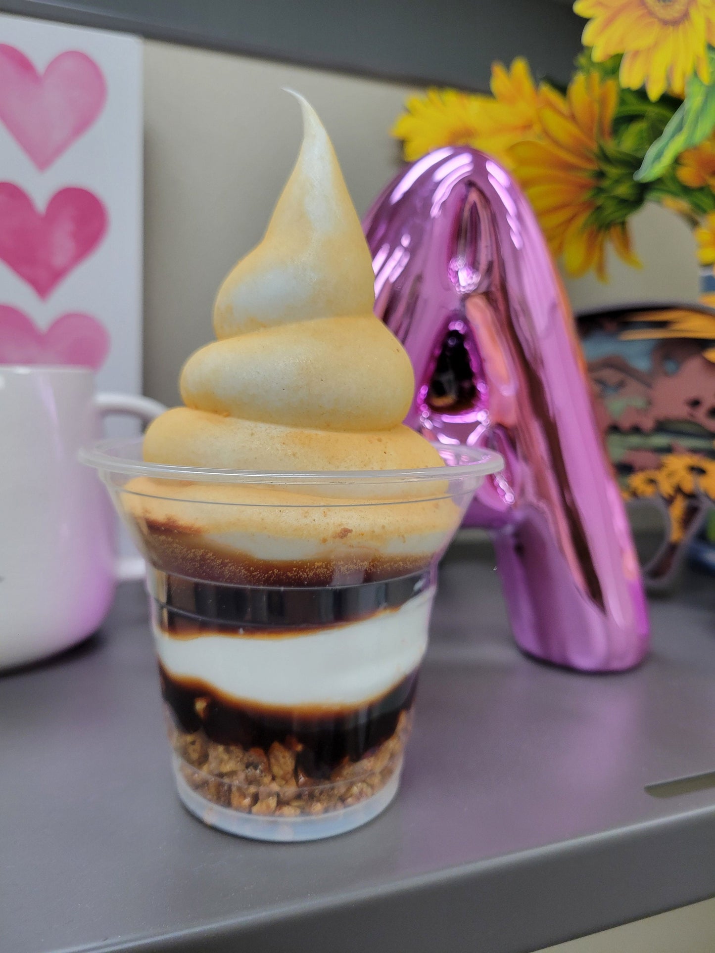 Zero calorie faux deluxe S'mores sundae!