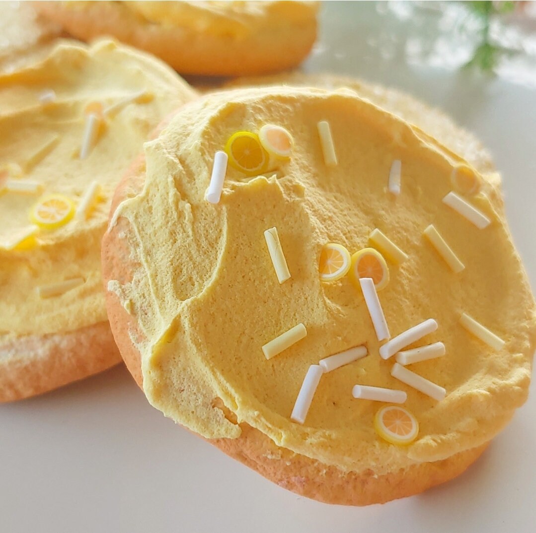 Zero calorie faux lemon sugar cookies (set of 6)