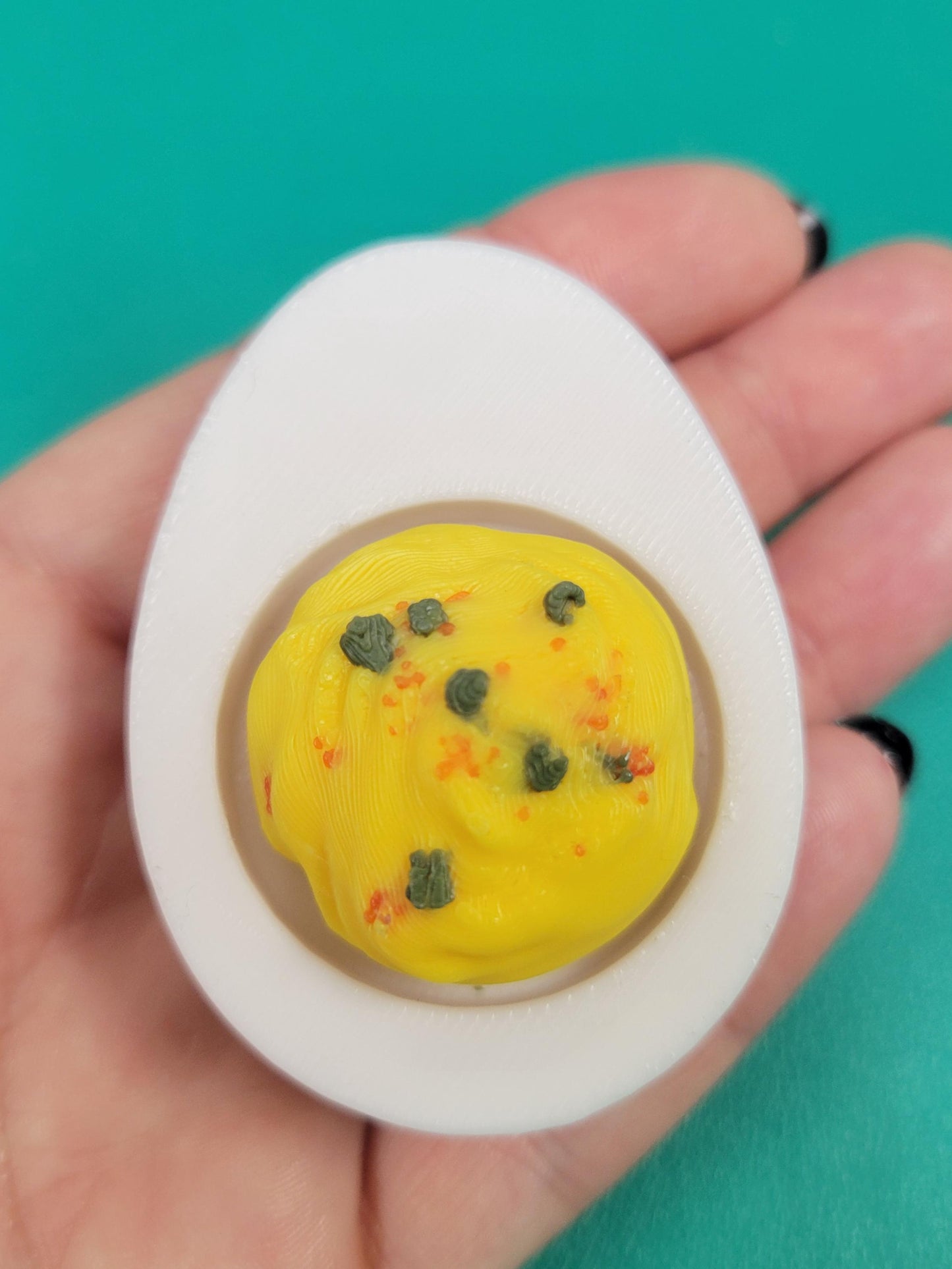 Deviled egg fidget clicker
