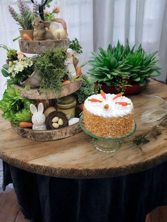 Zero calorie faux 6" carrot cake