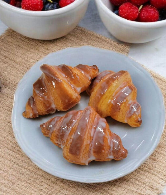 Zero calorie faux glazed croissant - set of 3