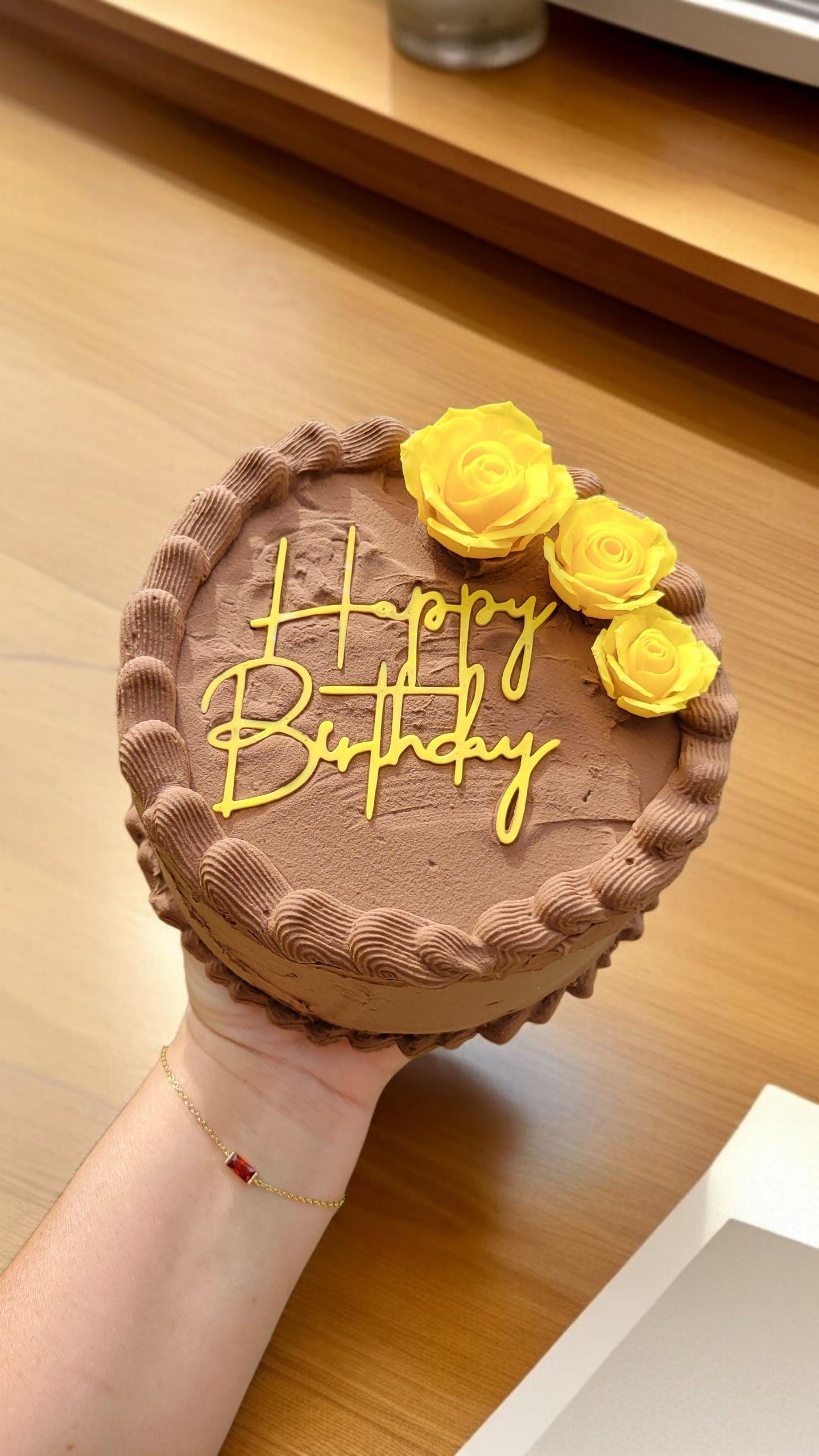 Zero calorie faux 6" forever birthday cake