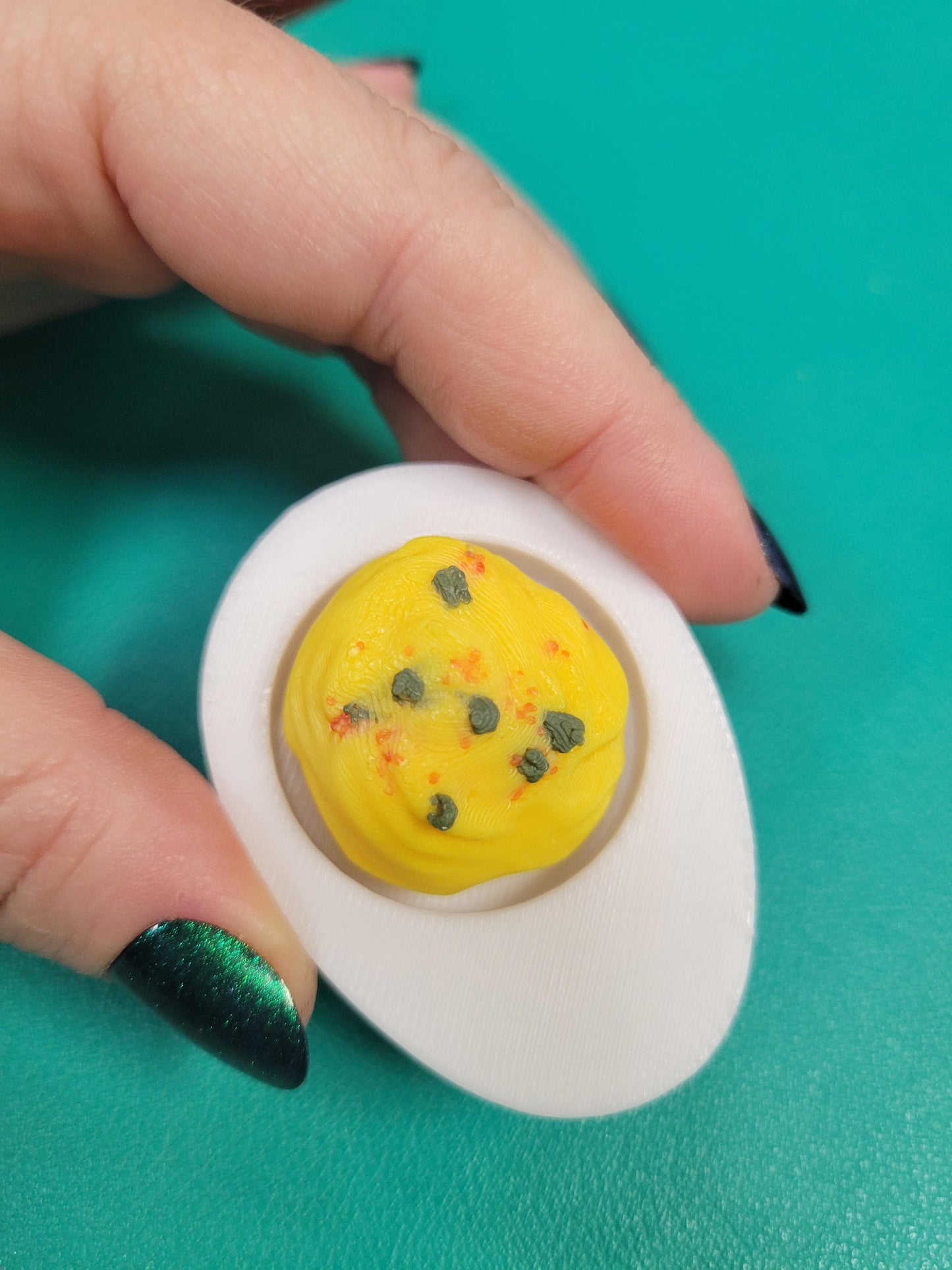 Deviled egg fidget clicker