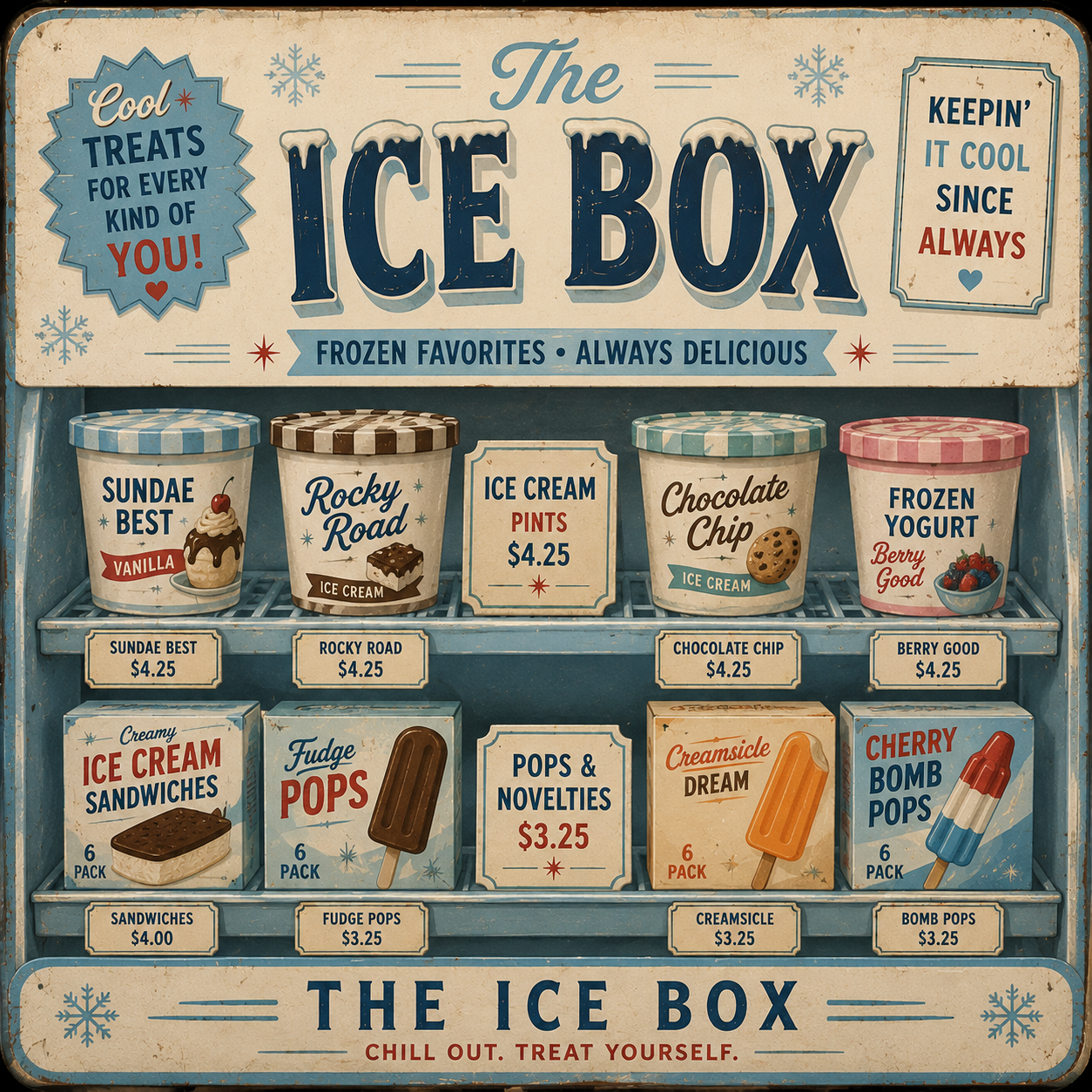 The Ice Box [frozen foods]
