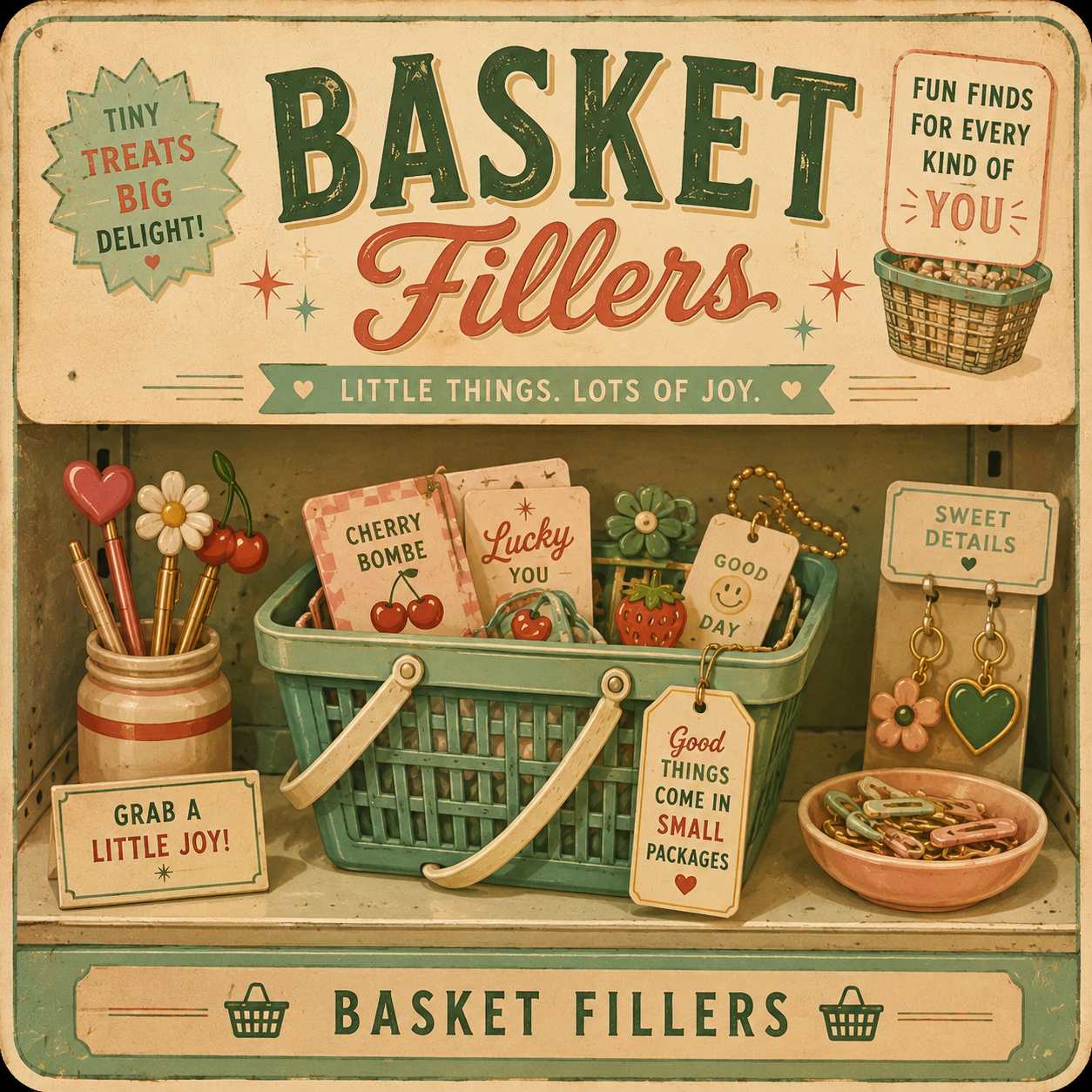 Basket Fillers [bag charms]