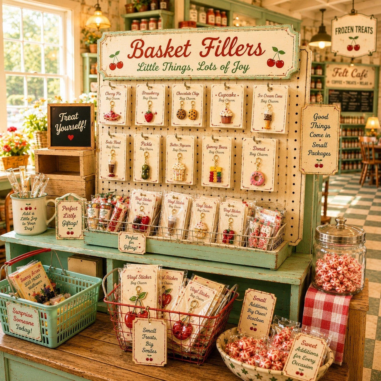Basket Fillers [bag charms]