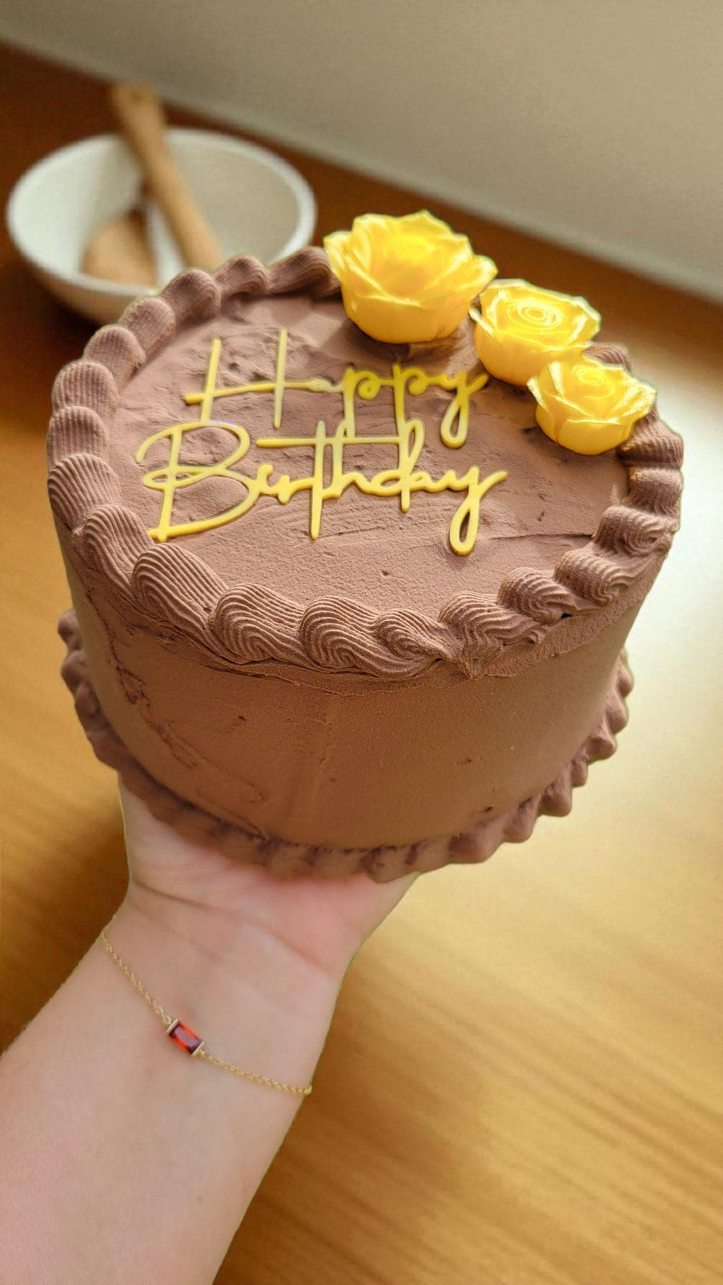 Zero calorie faux 6" forever birthday cake