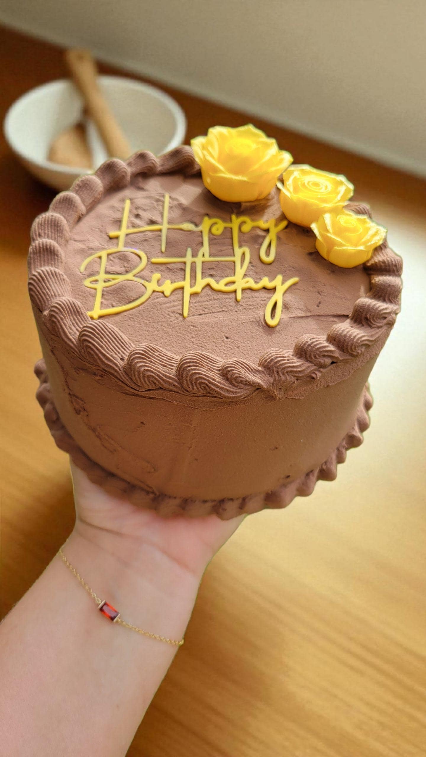 Zero calorie faux 6" forever birthday cake