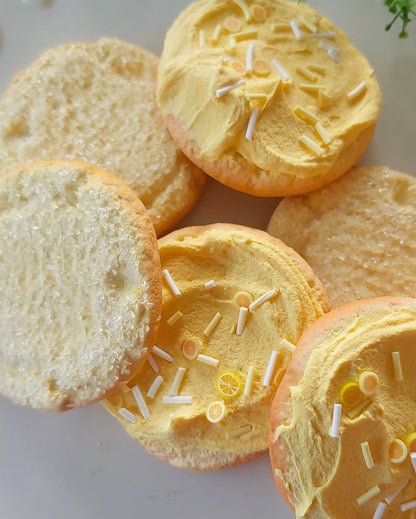 Zero calorie faux lemon sugar cookies (set of 6)