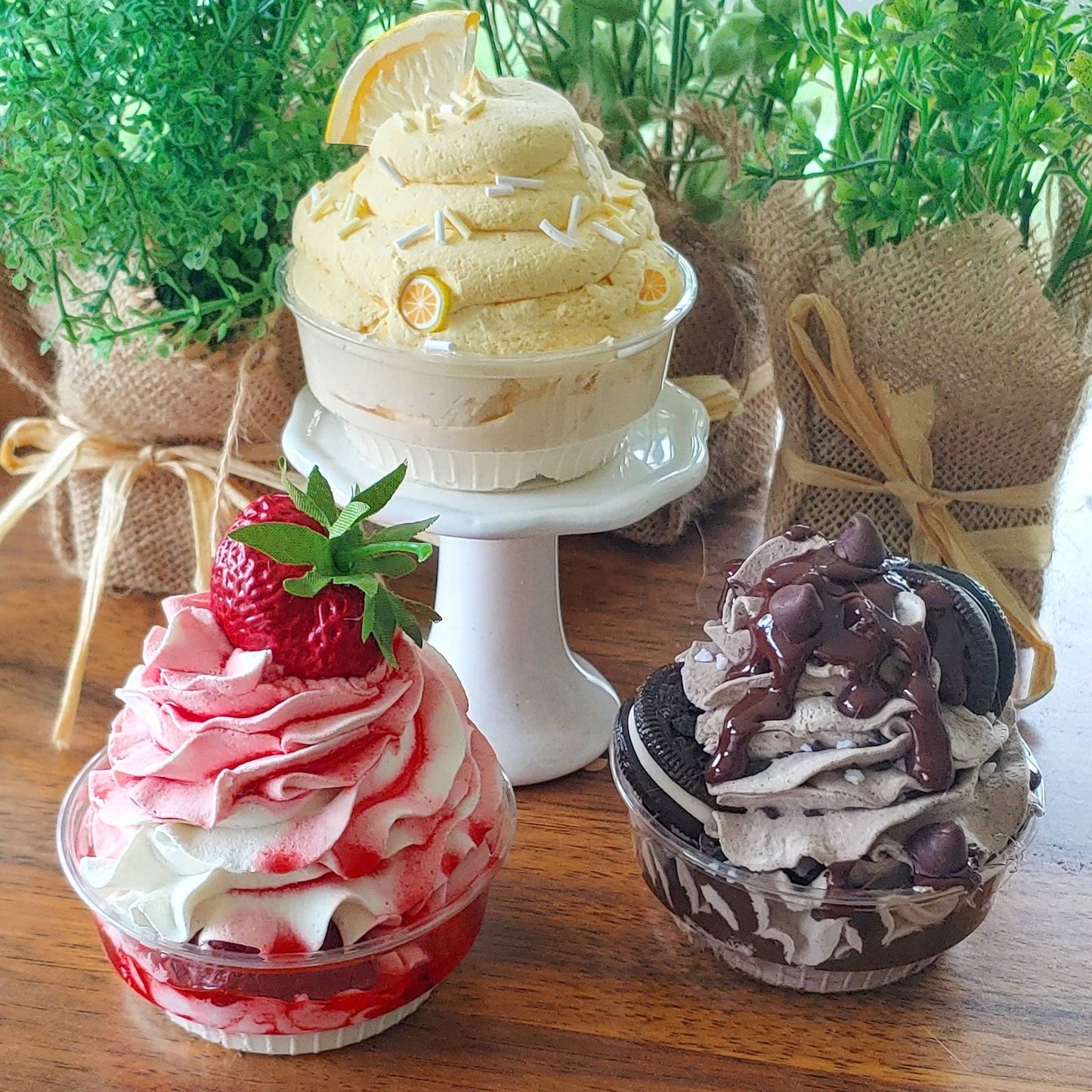 Zero calorie faux summer ice cream sundae