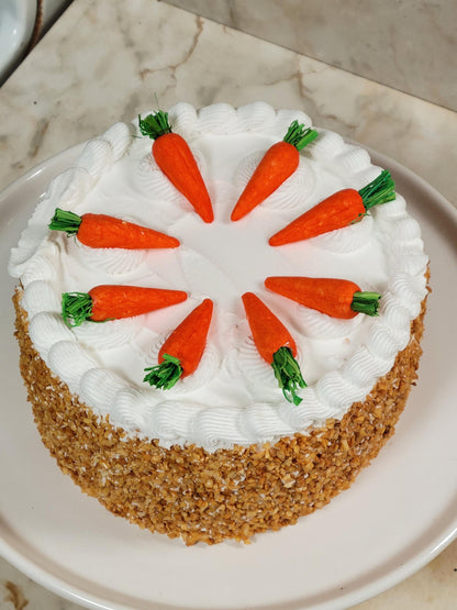 Zero calorie faux 6" carrot cake