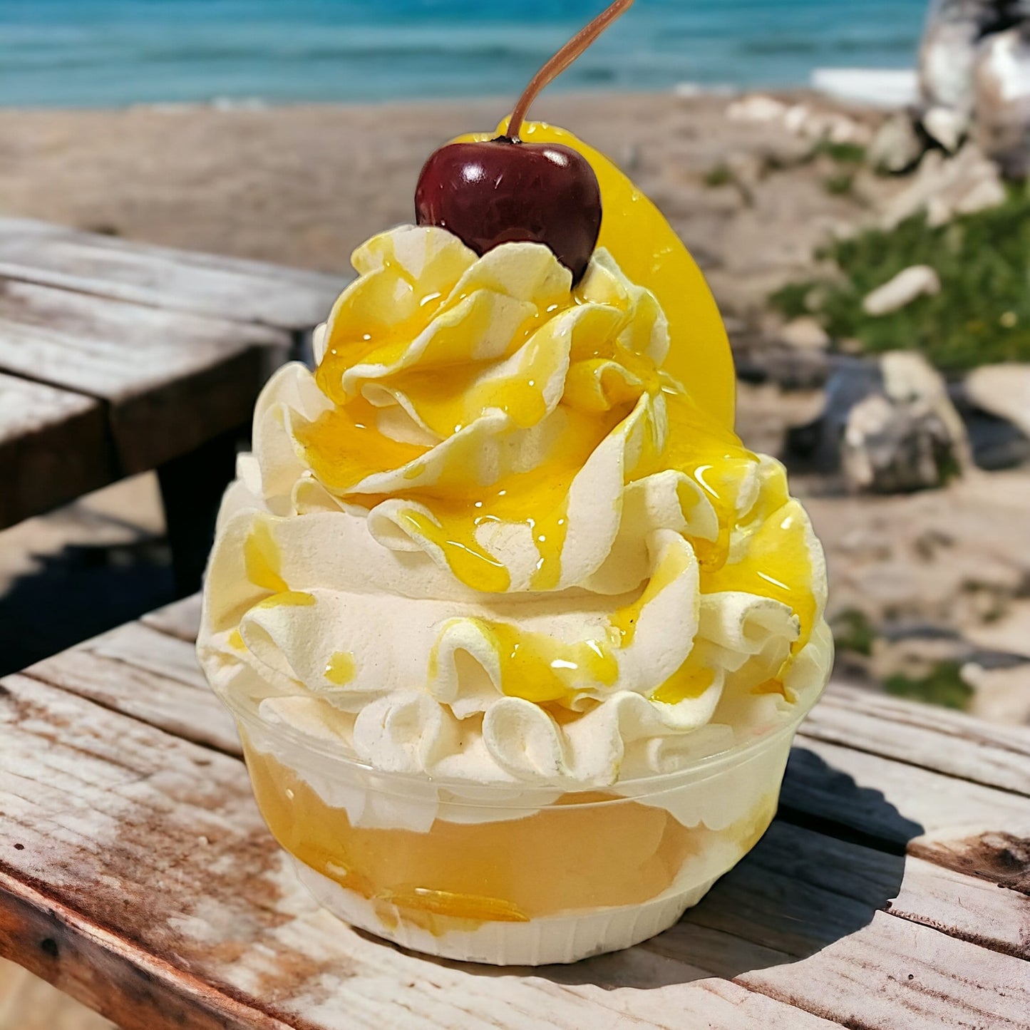 Zero calorie faux summer ice cream sundae