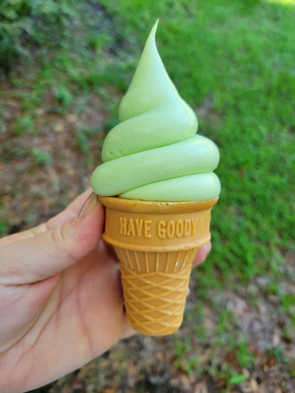 Zero calorie faux soft serve ice cream/cake cone