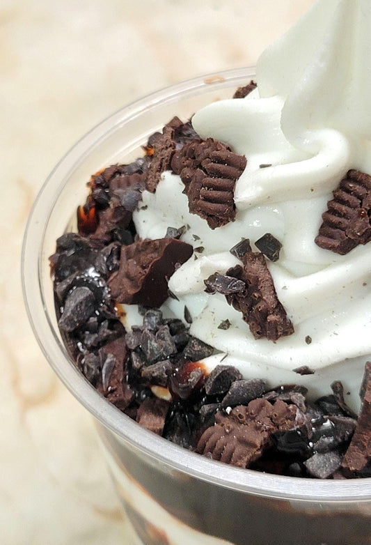 Zero calorie faux hot fudge sundae