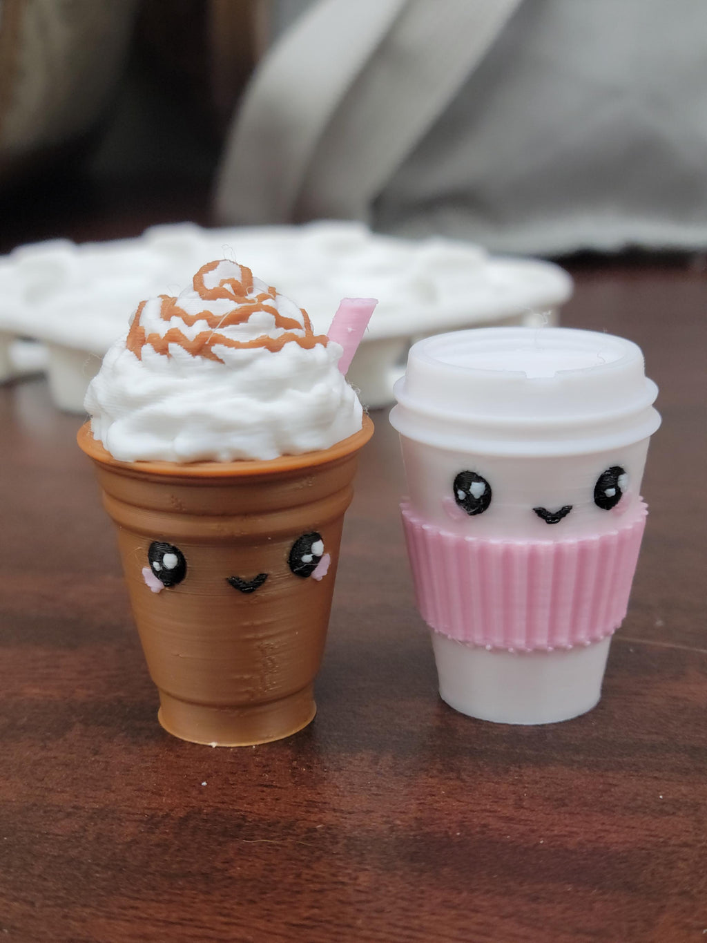 3d printed travel tic tac toe - coffee edition