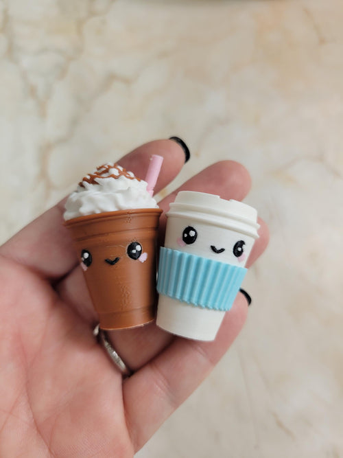 3d printed travel tic tac toe - coffee edition