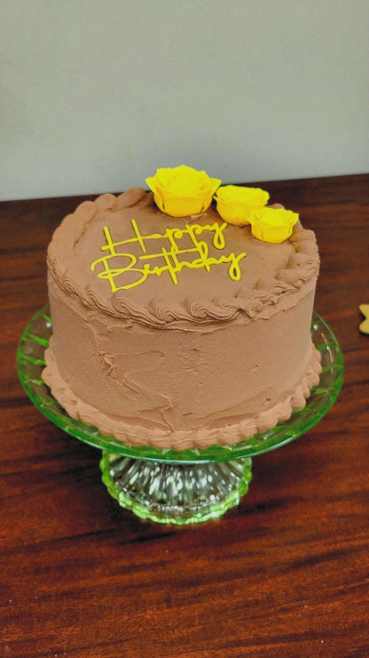 Zero calorie faux 6" forever birthday cake