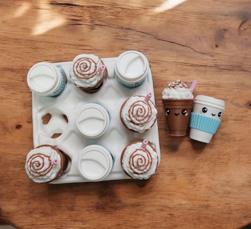 3d printed travel tic tac toe - coffee edition