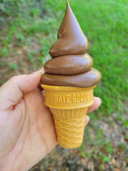 Zero calorie faux soft serve ice cream/cake cone