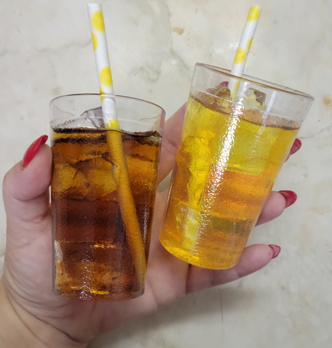 Zero calorie faux Mini summer drinks!