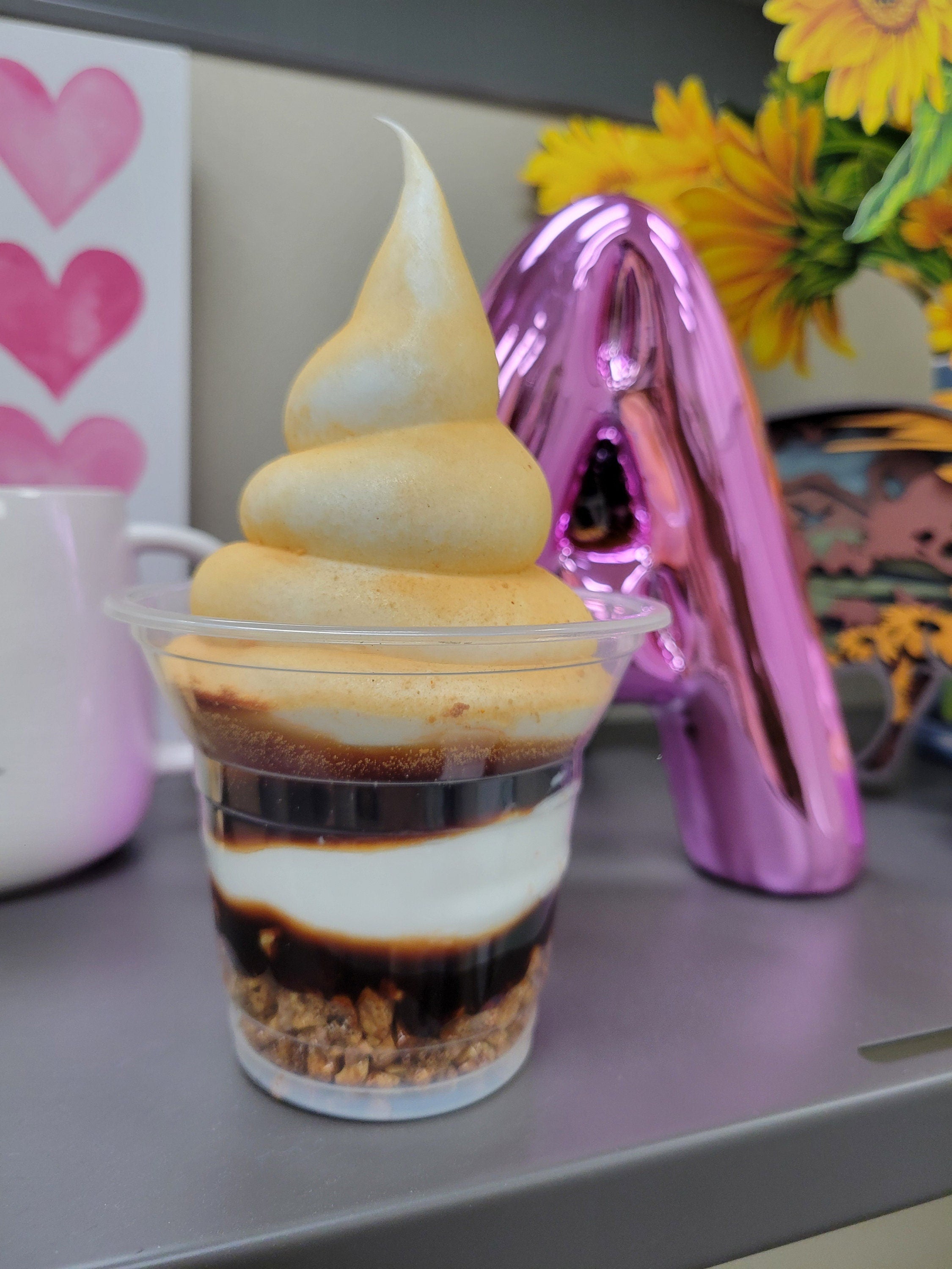 Zero calorie faux deluxe S'mores sundae!