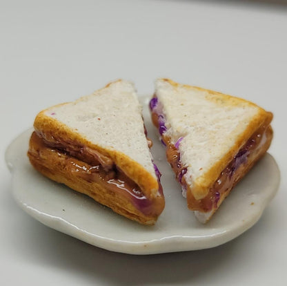 Peanut butter and jelly stud earrings