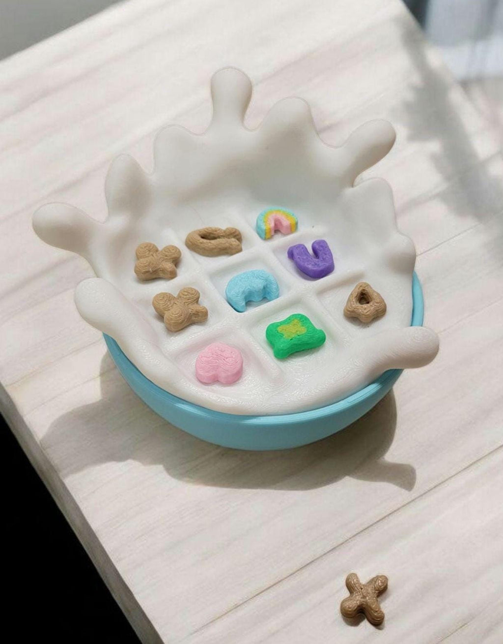 3d printed travel tic tac toe - cereal edtion