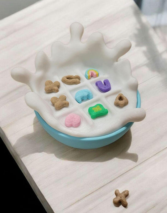 Travel tic tac toe - cereal edtion