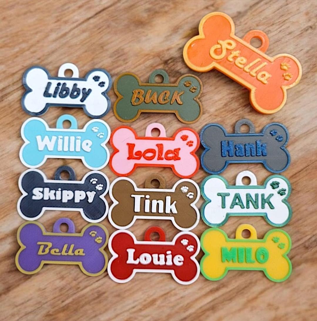 3d printed - custom dog tag