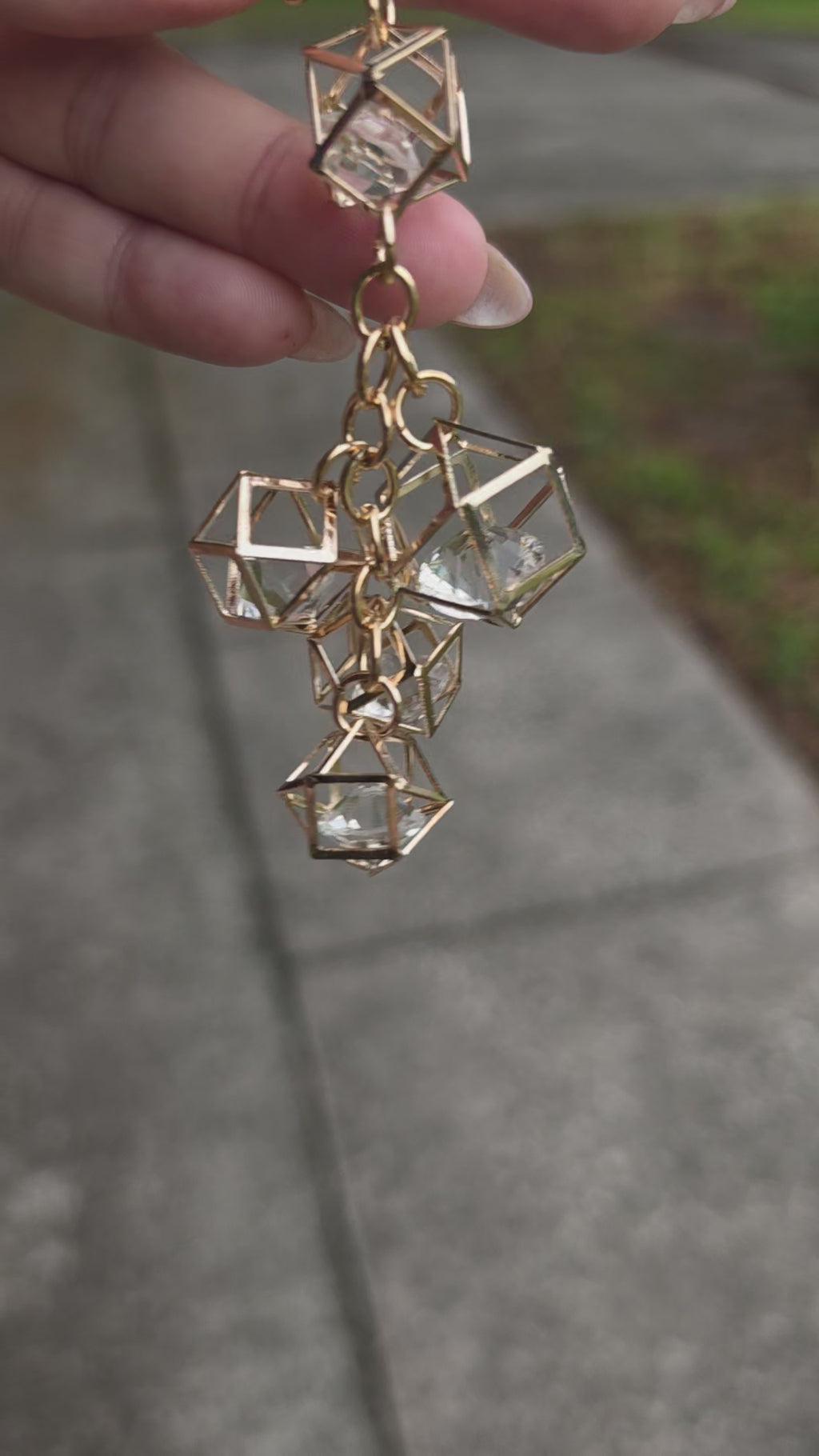 Add on - crystal dangle keychain