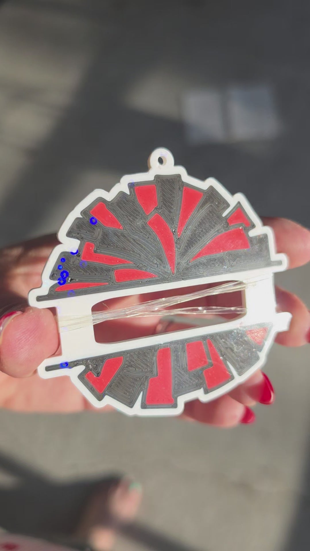 Team Spirit hair tie holder keychain - cheer