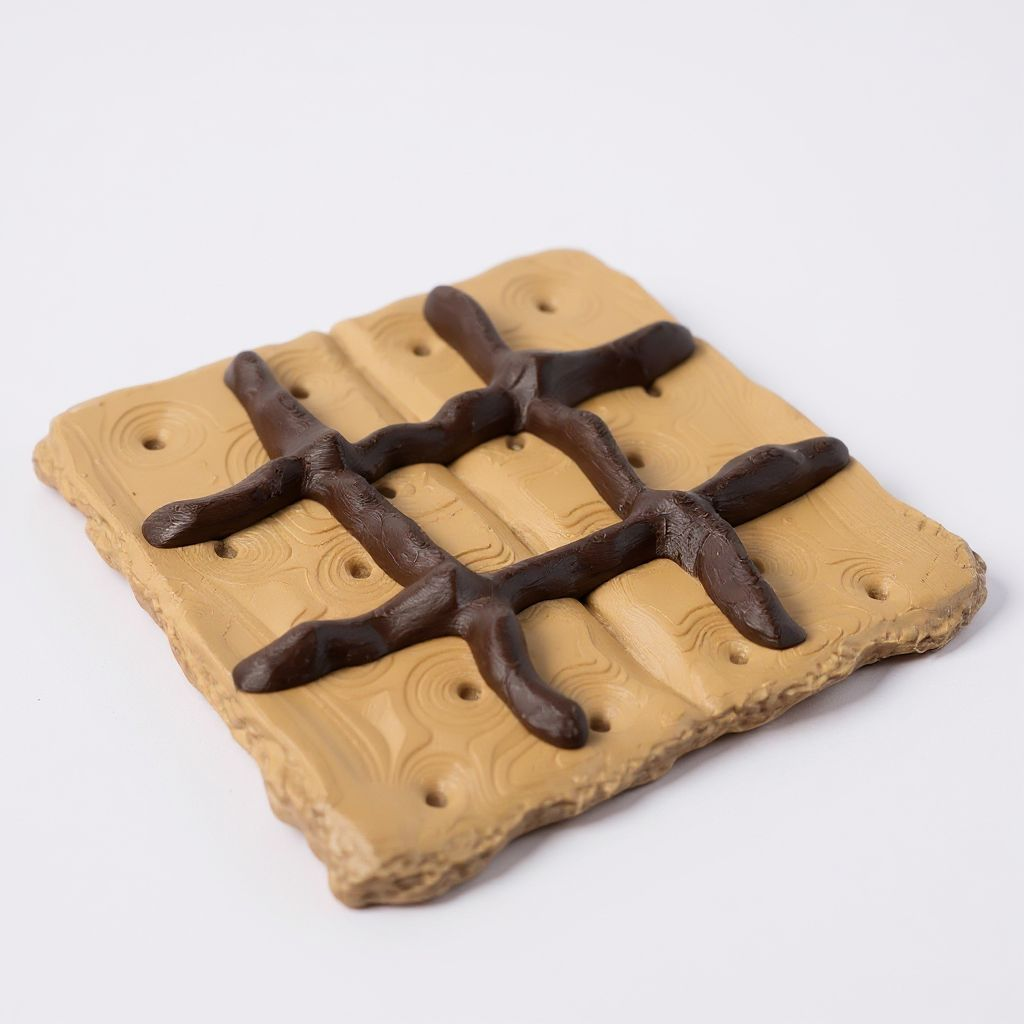 3D printed Travel tic tac toe - S'mores edition