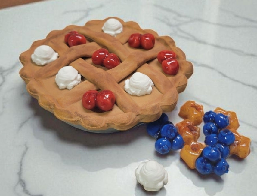 3d printed travel tic tac toe  - pie edition
