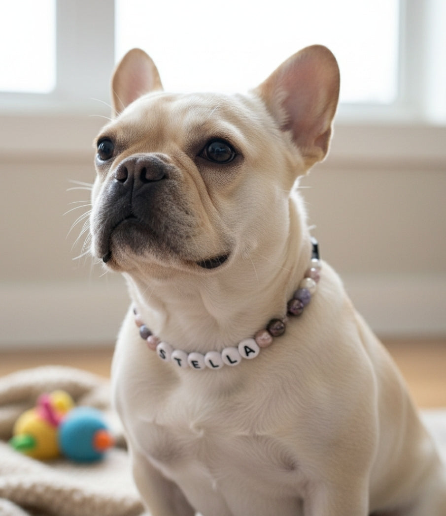 3d printed / color beaded friendship bracelet dog collar