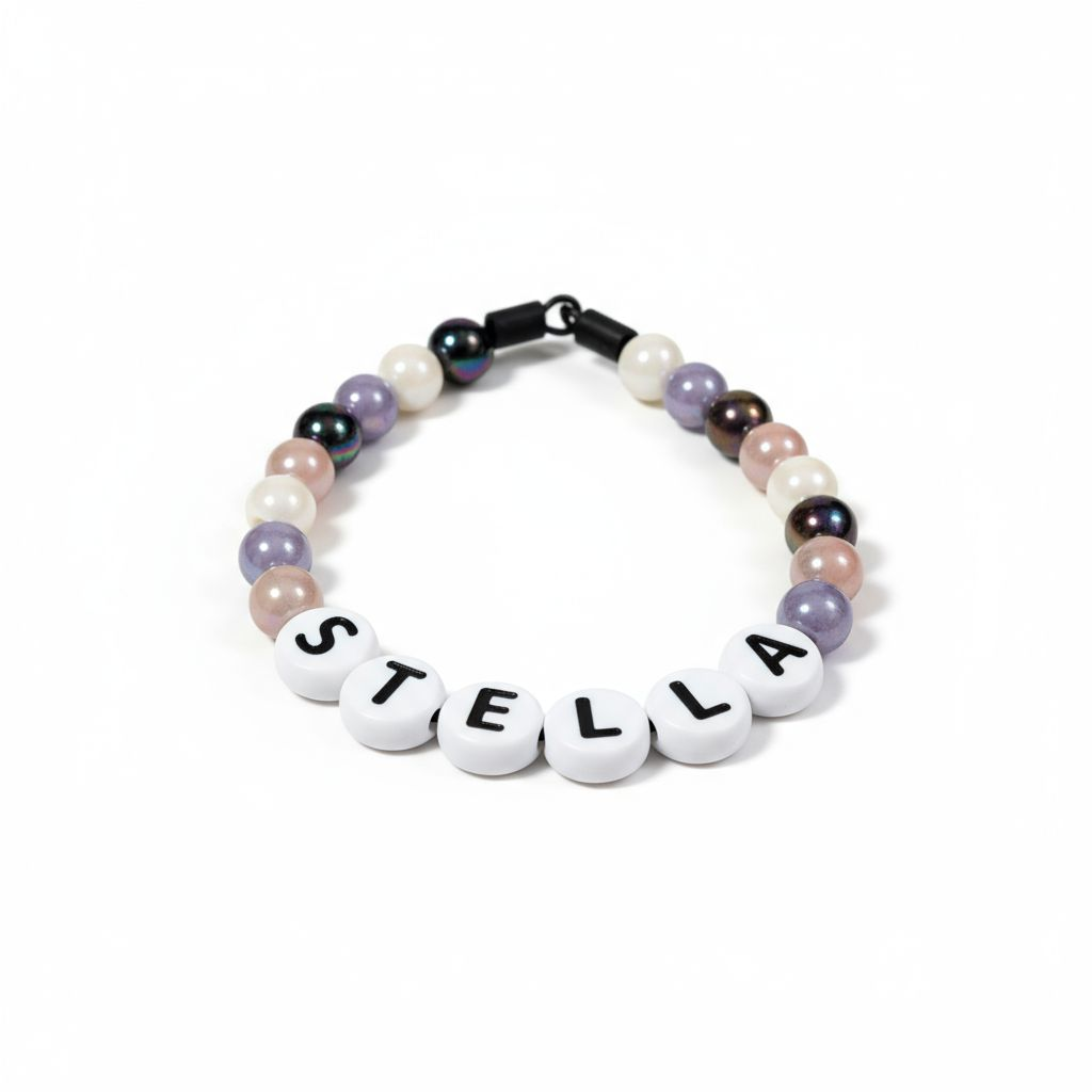 3d printed / color beaded friendship bracelet dog collar
