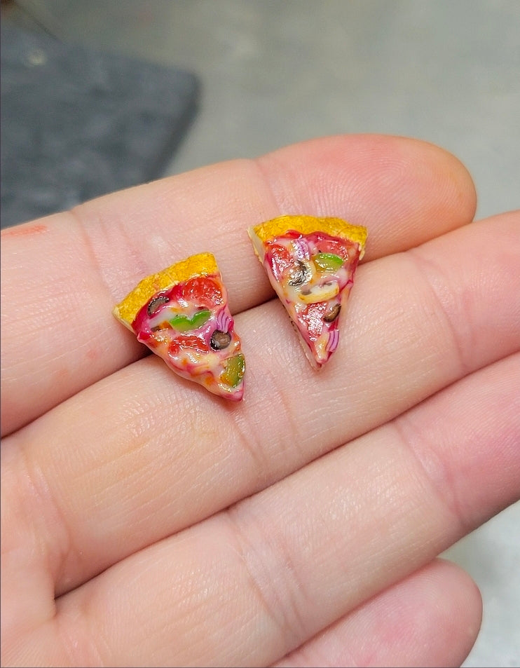Mama Mia's pizza by the slice earrings