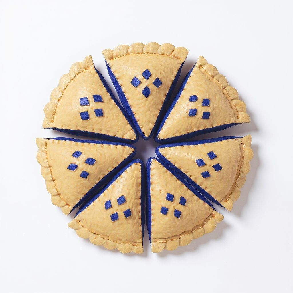 Felt pie slice