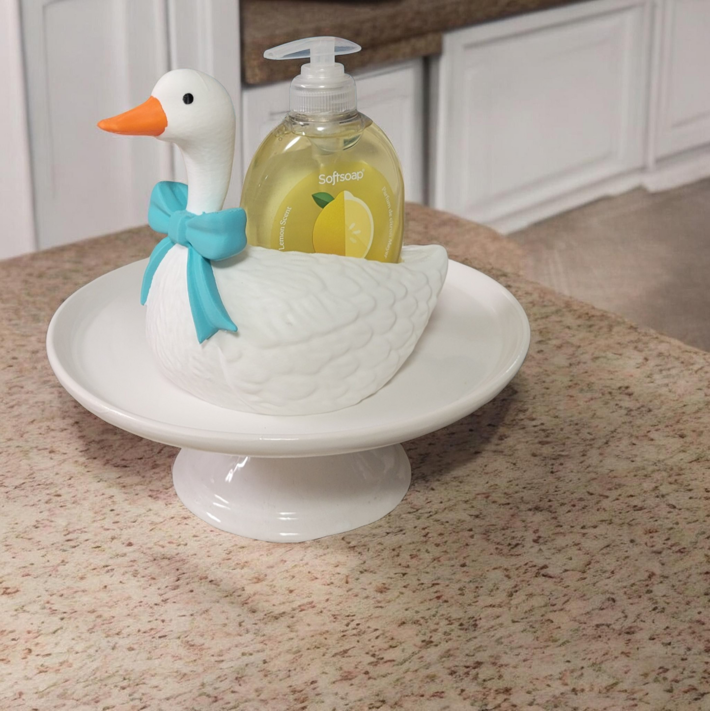 Vintage vibes- goose decor hand soap holder