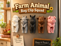 3d printed farm animal bag clips / magnets